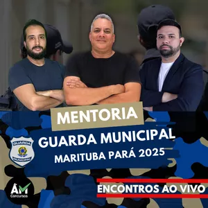 Imagem de capa para o Curso online Preparatório para GCM Marituba Pará 2025 | Banca CETAP