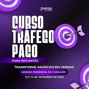 Imagem de capa para o Evento presencial Curso de Tráfego Pago para iniciantes PRESENCIAL em Canela/RS: como vender mais anunciando na internet