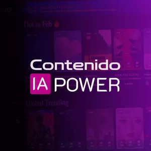 Imagen de portada para Curso online Contenido IA POWER