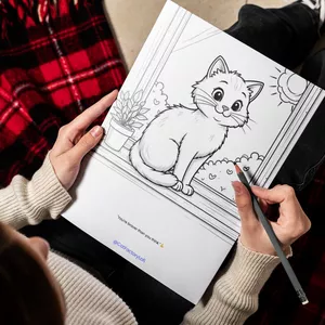 Imagen de portada para Ebook Cat Factory Lofi Coloring Book