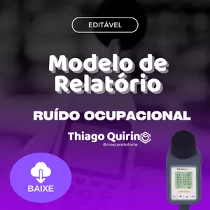 Imagem de capa para o Curso online Modelo MASTER - Relatório de Ruído Ocupacional – Editável