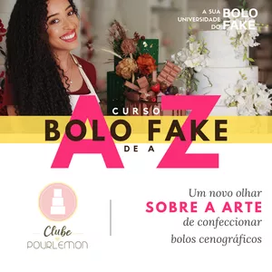 Imagem de capa para o Curso online Curso Bolo Fake de A a Z