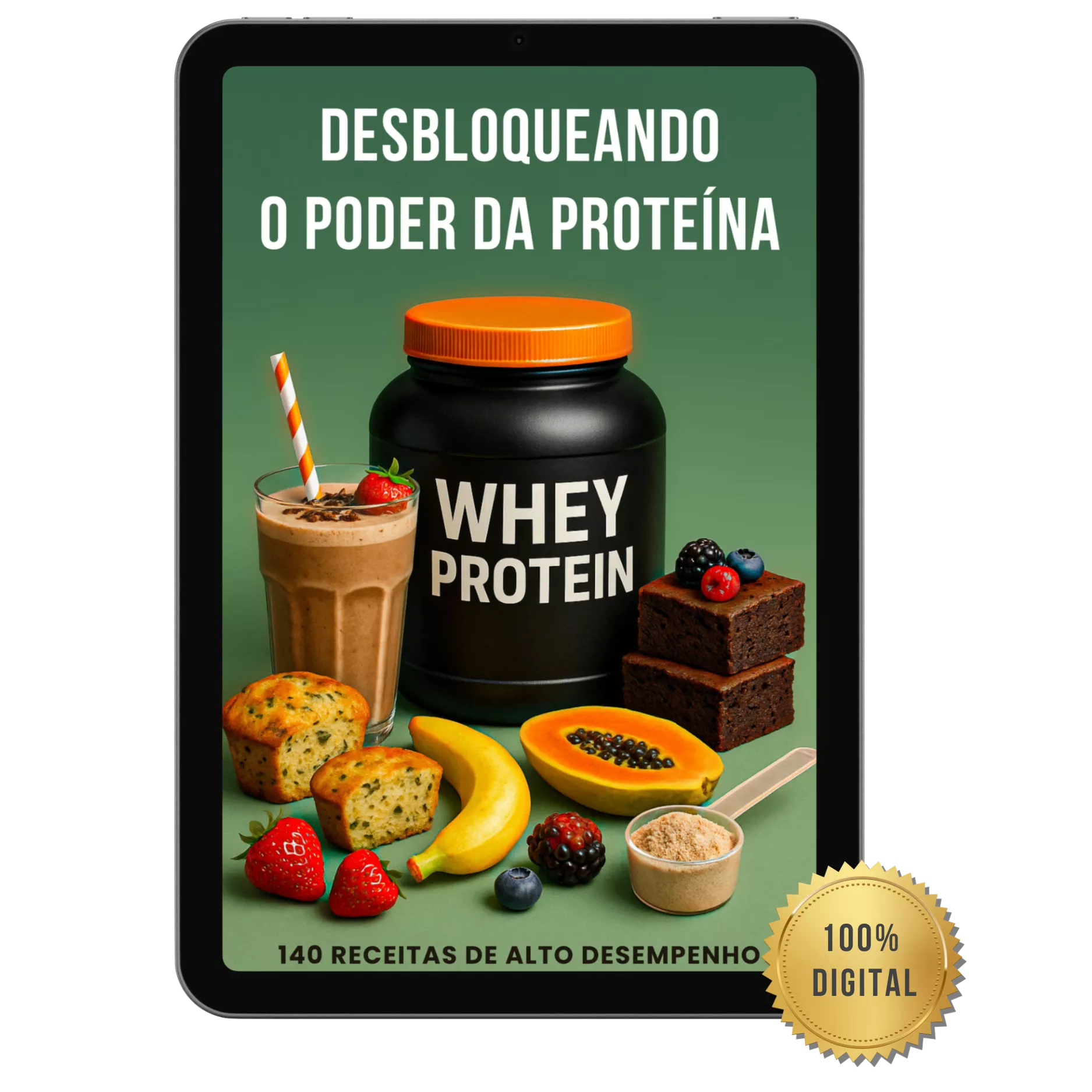140 Receitas de Alto Desempenho  —  Desbloqueando o Poder da Proteína