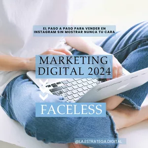 Imagen de portada para Ebook Método Faceless Digital Marketing - La Estratega Digital 