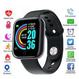 Imagem principal do produto Smartwatch Y68/D20 à Prova d’Água/Bluetooth/USB/Monitor Cardíaco/Pulseira inteligente/Relógio Inteligente