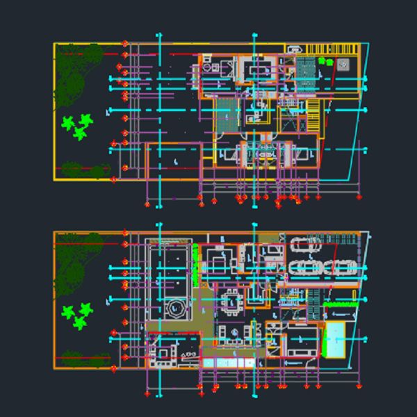 Plano De Casa 5 Rec Y Alberca Terr 20x40 M Autocad Arquitectura Digital Learn A New Skill Ebooks Or Documents Hotmart