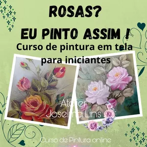 Imagem de capa para o Curso online Pintura de Rosas Porcelanizadas