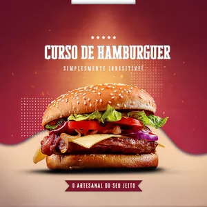Imagem de capa para o Curso online Curso de hamburgueria 