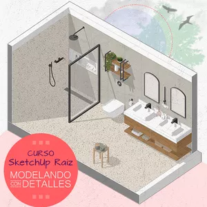 Imagen de portada para Curso online Curso de SketchUp - Modelando con Detalles