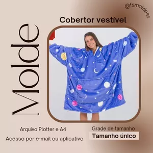 Imagem de capa para o Ebook Molde cobertor vestível 