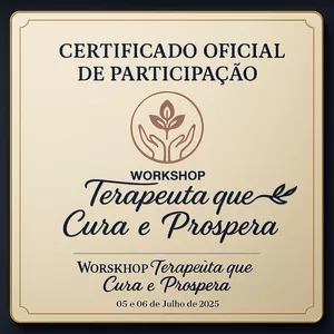 Imagem de capa para o Ebook Certificado Workshop Terapeuta que Cura e Próspera.