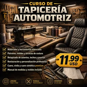 CURSO DE TAPICERIA AUTOMOTRIZ