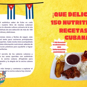 Imagen de portada para Ebook ¡Qué delicia! 150 nutritivas recetas cubanas
