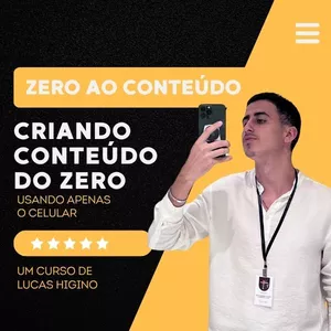 Imagem do curso Zero ao Conteúdo- Produção de Conteúdo com Celular