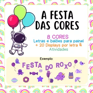 Imagem de capa para o Ebook FESTA DAS CORES