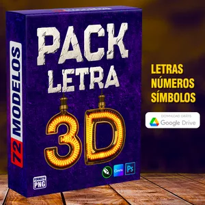 Imagem de capa para o Curso online PACK DE LETRAS 3D