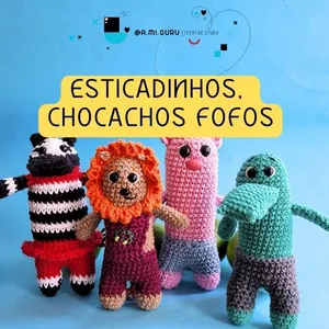Imagem de capa para o Ebook Chocalhos para bebê em amigurumi