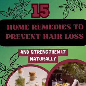 Cover image for Ebook 15 home remedies to prevent hair loss