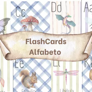 Imagem de capa para o Ebook FlashCards - Alfabeto 