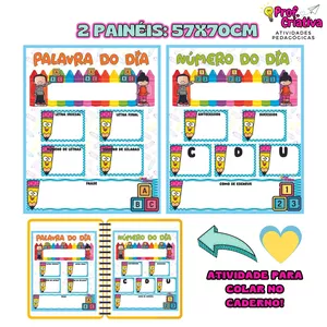 Imagem de capa para o Curso online ATIVIDADE PALAVRA E NÚMERO DO DIA -💡PROF CRIATIVA