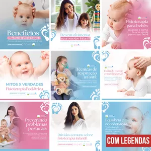 Imagem do curso CANVA PACK FISIOTERAPIA PEDIÁTRICA