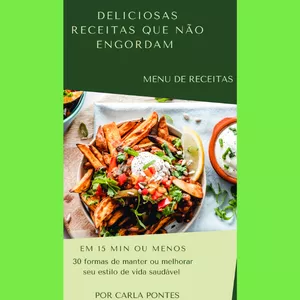 Imagem de capa para o Ebook deliciosas receitas que não engordam