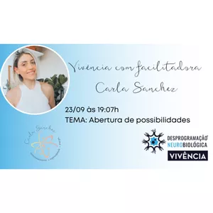 Imagem de capa para o Curso online VIVÊNCIA DESPROGRAMAÇÃO NEUROBIOLÓGICA - ABERTURA DE POSSIBILIDADES