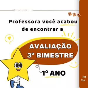 Imagem de capa para o Ebook AVALIAÇÃO 3º BIMESTRE 1º ANO