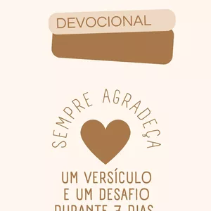 Imagem de capa para o Ebook Devocional, um versículo e um desafio para cada dia da semana 