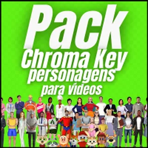Pack Personagens Chroma Key para Vídeos