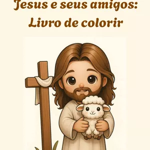 Imagem de capa para o Ebook Jesus e seus amigos : Livro de colorir