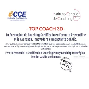 Imagen de portada para Evento presencial TOP COACH 3D