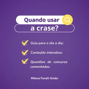 Imagem de capa para o Ebook Quando usar a crase?