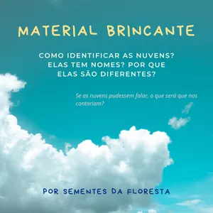 Imagem de capa para o Ebook Material Brincante -Vamos conversar com as nuvens?