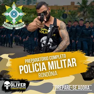 Imagem de capa para o Curso online 👮‍♂️Preparatório Completo POLÍCIA MILITAR de Rondônia 👮‍♂️ PMRO- Instituto Óliver 