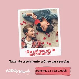 Imagen de portada para Evento online ¡No caigas en la monotonía! - Taller de crecimiento erótico para parejas