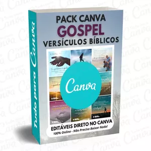 Imagem principal do produto Canva Pack Editável - Versículos Bíblicos + 5 Kits Bônus