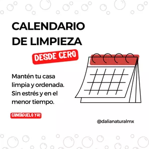 Imagen de portada para Curso online Calendario de limpieza
