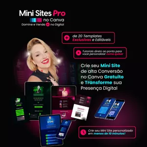 Imagem de capa para o Curso online Mini Sites Pro - Crie Seu Mini Site de Alta Conversão no Canva Gratuito