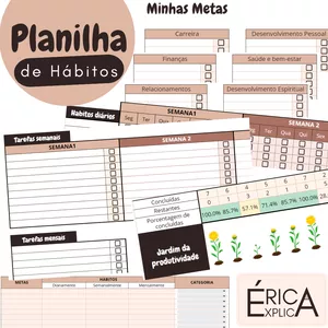 Imagem de capa para o Curso online Planilha de Metas e Hábitos: Meu Florescer para a Produtividade