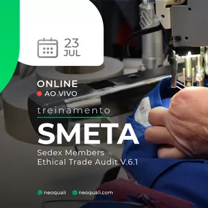 Imagem de capa para o Evento online Treinamento SMETA v. 6.1 – AO VIVO