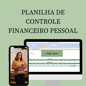 Imagem de capa para o Ebook PLANILHA DE CONTROLE FINANCEIRO PESSOAL