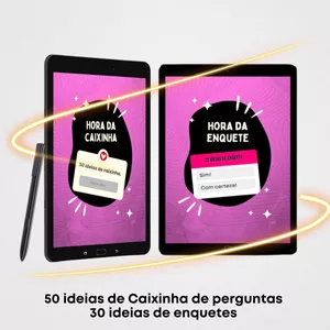 Imagem de capa para o Ebook 5. 50 ideias de Caixinha de perguntas + 30 ideias de enquetes 