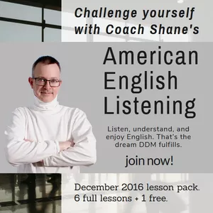 Cover image for Online course Coach Shane's American English Listening - December 2016