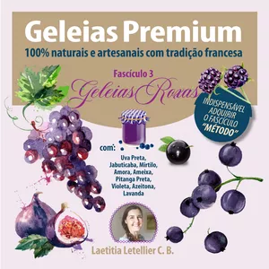 Imagem de capa para o Curso online FASCÍCULO 3 - PDF - GELEIAS PREMIUM ROXAS - GELEIAS DURÁVEIS do tipo GELÉE E CONFITURE