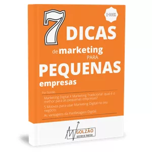 Imagem de capa para o Ebook 7 Dicas de Marketing para Pequenas Empresas
