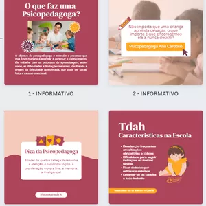 Imagem de capa para o Curso online Pack Canva Psicopedagogia