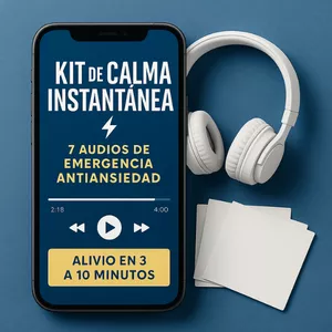 Imagen de portada para Curso online Kit de Calma Instantanea - Audios de Emergencia Antiansiedad