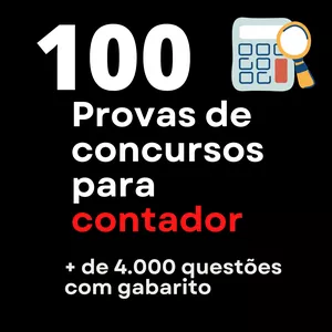 Imagem principal do produto 100 Provas de Concursos para Contador