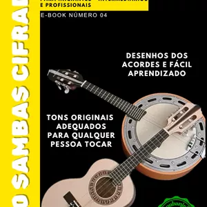 Imagem de 500 Sambas,  Cifrados, para  Cavaquinho e Banjo criado por Sou Banbeijro na hotmart